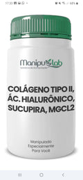 Colágeno Tipo II + Ác. Hialurônico + Sucupira + MgCl2 — Saúde Articular | Manipulab
