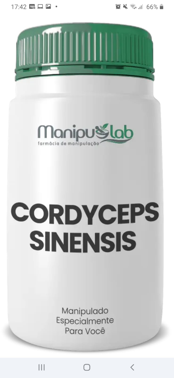 Cordyceps Sinensis 650mg — Super Cogumelo Adaptogênico | Manipulab
